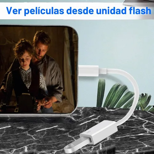 Vista 6 de [Certificado MFi de Apple] Adaptador USB C a USB, USB C macho a USB 3.0 hembra OTG convertidor de cable compatible con MacBook Pro Air, tabletas