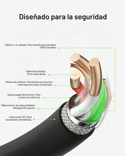 Vista 6 de Belkin Cable USB C a USB A, 3.3 pies, 15 W, cargador tipo C, cable de carga de iPhone para iPhone 16, Galaxy S25, Pixel 9, AirPods, iPad Pro Negro