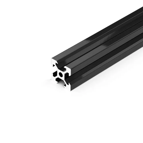 Vista 2 de 4 unids 2020 V tipo perfil de aluminio 27.559 in marco de extrusión negro anodizado riel lineal europeo para impresora 3D