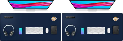 Vista 205 de Aothia - Protector de escritorio de cuero sintético grande, base antideslizante para mouse y superficie para escribir, impermeable, fácil de Agua