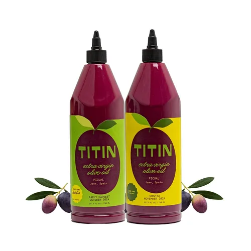 Vista 8 de TITIN Aceite de oliva virgen extra para cocinar todos los días, 2 litros x 1 unidad, alto polifenol, aceite de oliva picual prensado en frío