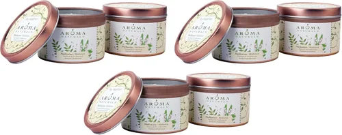 Vista 7 de Aroma Naturals Tin Candle - Aceite esencial de lavanda con aroma de soja natural, tranquilidad, 2