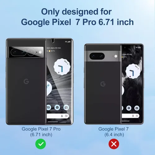 Vista 3 de LK Paquete de 2 protectores de pantalla para Google Pixel 7 Pro + 2