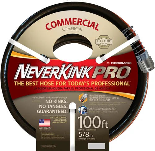 Vista 7 de Teknor Apex Never Kink Series 4000 Commercial Duty Pro manguera de jardín, Negro