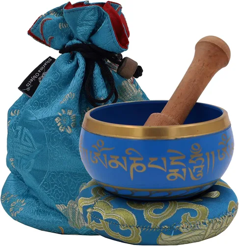 Vista 15 de DharmaObjects Yoga Meditación Buda Cantando Tazón Cojín Mallet Llevar Bolsa Set Regalo