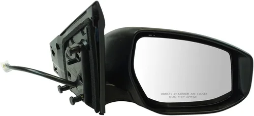 Vista 183 de TRQ Cubierta cromada del espejo manual del lado del pasajero, acabado liso para Volvo VNL 2004-2014