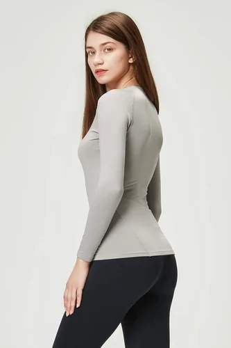 Vista 3 de DEVOPS Women's 2 Pack Thermal Long Sleeve Shirts Compression Baselayer Tops