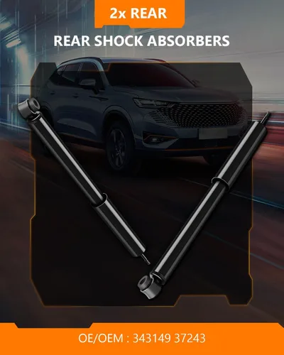 Vista 2 de OCPTY - Par de amortiguadores traseros para Toyota Sienna, conjunto de amortiguadores compatibles con amortiguadores de repuesto para Toyota Sienna