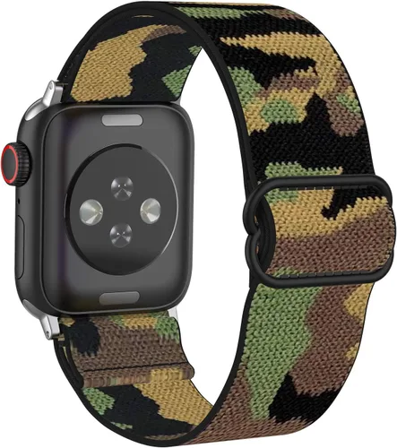 Vista 20 de Correas elásticas de nailon compatibles con Apple Watch de 1.496 pulgadas, 1.575 pulgadas, 1.614 pulgadas, 1.654 pulgadas, 1.732 pulgadas, 1.732