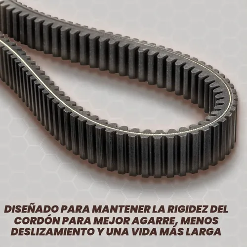 Vista 2 de SuperATV Correa de transmisión CVT resistente para Can-Am Maverick 1000 2013-2018 Durabilidad extrema y rendimiento a altas temperaturas