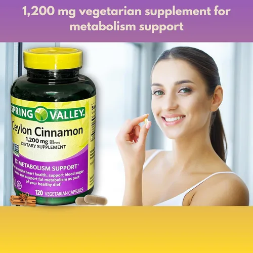 Vista 4 de Ceilán Canela-(cinnamomum verum) Cápsulas 1200mg 120ct (Paquete de 1)