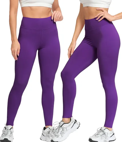 Vista 2 de Natural Feelings Leggings de talle alto para mujer ultra suaves elásticos opacos delgados para yoga talla única y más