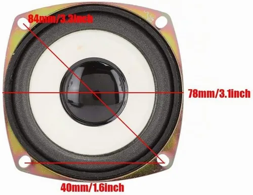 Vista 6 de V BESTLIFE 3 pulgadas 4ohm 5W mini altavoz de audio de frecuencia completa para caja de sonido multimedia