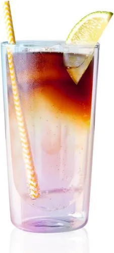 Vista 2 de asobu The Old Fashion - Vaso de whisky de cristal, duradero, de doble pared (GLASS)