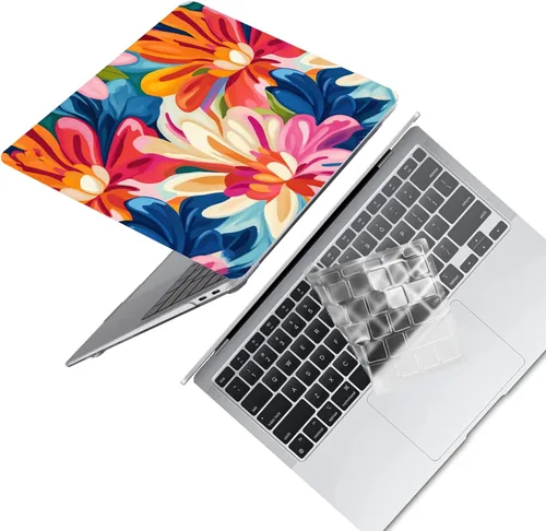 Vista 27 de Funda protectora de plástico para MacBook Air de 11 pulgadas 2015-2010 modelo A1465 A1370, funda protectora de plástico para portátil y cubierta