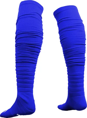 Vista 3 de Sports Unlimited Gameday Drip Scrunch - Calcetines deportivos acolchados extra largos para jóvenes y adultos, se venden como un par