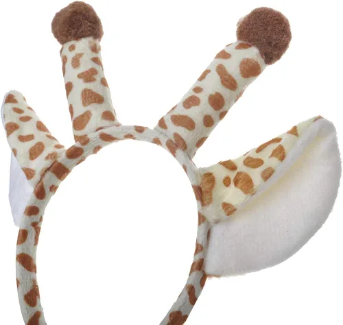 Vista 2 de TOPTIE 6 diademas de orejas de animales decoraciones de Navidad para adultos y niños aro de pelo de animales de safari de la selva para recuerdos