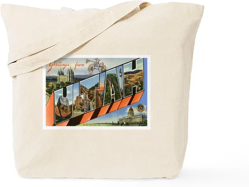Vista 7 de CafePress Park City Utah Bolsa de esquí reutilizable de lona beige natural