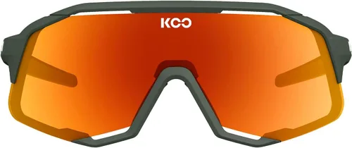 Vista 2 de KOO Demos - Gafas de sol I Performance para carretera, ciclistas de MTB y deportes de ciclocross - Verde Mate Naranja