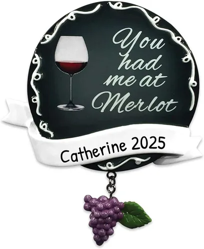 Vista 6 de Adorno personalizado en 3D de nuestra primera Navidad 2025 Adornos personalizados de muñeco de nieve para parejas, amantes del vino, adorno
