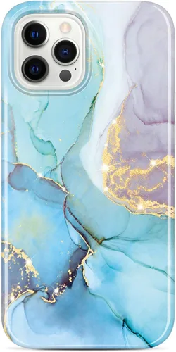 Vista 8 de Compatible con iPhone 12 Pro Funda iPhone 12 Funda de mármol delgada a prueba de golpes TPU suave goma silicona funda funda de teléfono negro