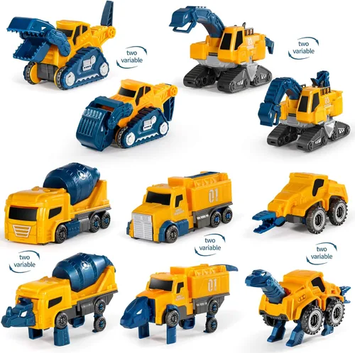 Vista 2 de MIEBELY Robot transformador magnético 5 en 1 para niños de 3 a 6 años