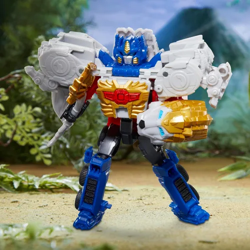 Vista 3 de Transformers: Rise of The Beasts Movie, Beast Alliance, Beast Combiners, paquete de 2 juguetes Optimus Prime y Lionblade Toys, a partir de 6 años, 5