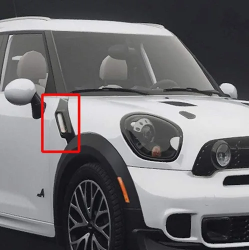 Vista 5 de Luz LED secuencial de señalización lateral intermitente compatible con Mini Cooper R60 R61 Countryman Paceman 2011-2016 (lente transparente)