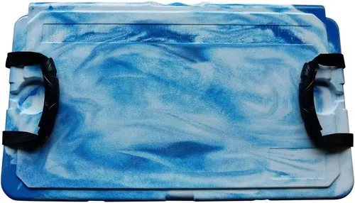 Vista 3 de BKC Enfriador aislado rotomoldeado de 20L/45L, enfriador de hielo de 3 días, hielera ideal para pesca, canotaje, barbacoa, camping, pincnic y otras