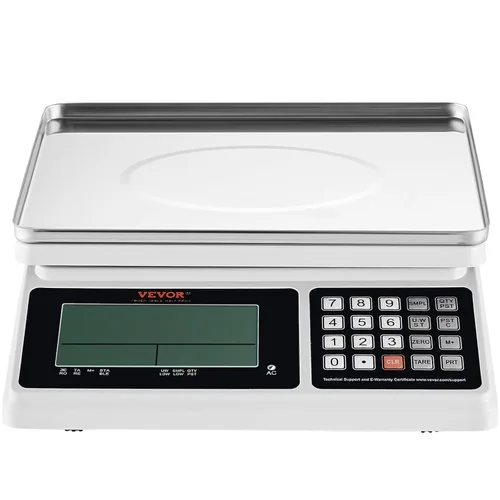 Vista 9 de VEVOR Báscula de conteo industrial, 66.1 lbs x 0.04 oz, báscula digital para piezas y monedas, unidades de g/kg/lb, báscula electrónica de gramos