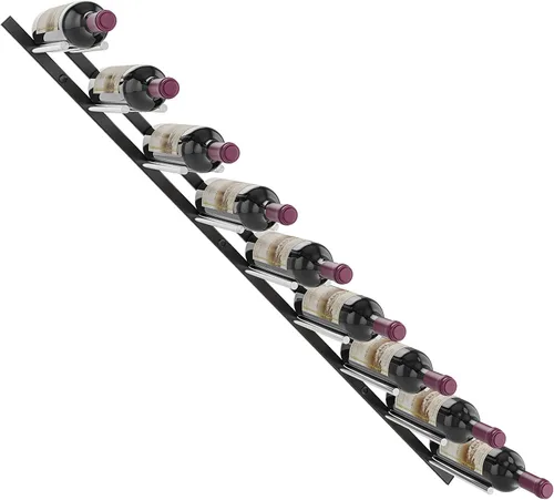 Vista 2 de VintageView Vino Rails Flex Wine Rack (Gunmetal, botellas estándar (25.4 fl oz))