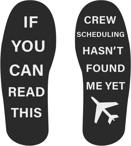Vista 5 de Si puede leerlo, programar la tripulación. Calcetines para vestido de aviación, diseño de avión