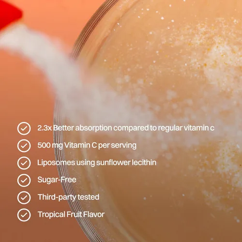 Vista 5 de Haroutine Paquetes de colágeno marino liposomal y vitamina C en polvo