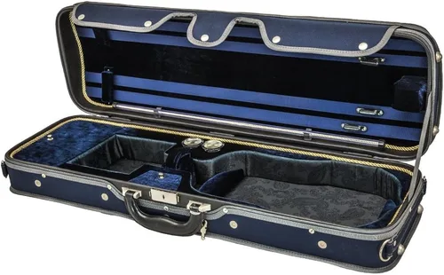 Vista 6 de Sky Estuche Oblongo Violín VNCW02 Madera Maciza con Higrómetros Negro/Azul