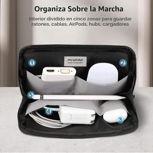 Vista 5 de FINPAC Funda rígida para laptop con bolsa de accesorios para MacBook Neo