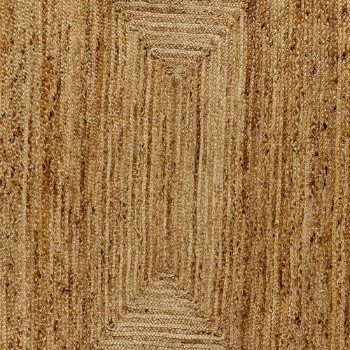 Vista 7 de Flash Furniture Prima - Alfombra de fibra natural de yute de 8 x 10 pies, alfombra trenzada de yute para interiores, alfombras de área natural