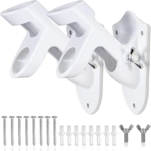 Vista 9 de BONWIN - Soportes para mástil de bandera de 1 pulgada con accesorios para montaje en pared de casa, diámetro interior de 1 pulgada, dos posiciones