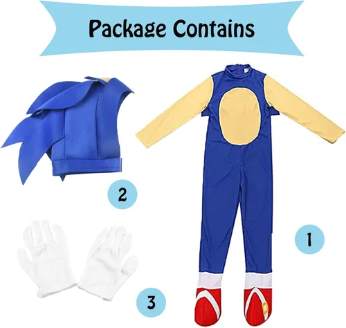 Vista 2 de Disfraz de erizo para niños disfraz de Halloween traje de disfraces para niños