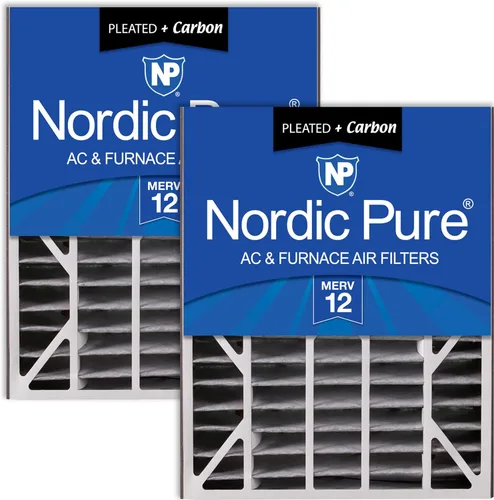 Vista 40 de Nordic Pure 20 x 25 x 5 (tamaño real: 19 3/4 x 24 1/4 x 4 7/8) Filtro de aire Air Bear Merv 8 de repuesto para reducción de olores de carbono puro