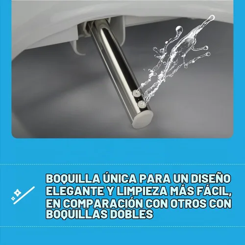 Vista 5 de Tranquillus Essential - Bidé redondo – Asiento de inodoro ajustable para agua y aire, bidé eléctrico – Asiento compatible con ADA, calefactado