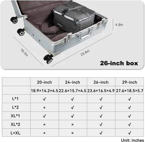Vista 82 de TABITORA - Estantería portátil y plegable de gran capacidad con ganchos para colgar, ideal como almacenamiento para viajes