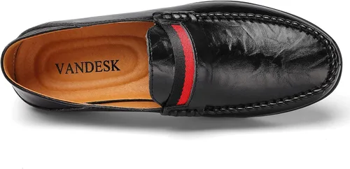 Vista 3 de VANDESK Zapatos casuales para hombre Penny Loafers The Dermis Breathes Zapatos casuales para hombre, monopatín, zapatos de conducción para hombre