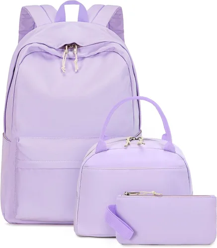 Vista 46 de Bluboon Juego de mochila para adolescentes, mochila escolar para niñas, lonchera y lápices, bolsas para estudiantes, 3 en 1