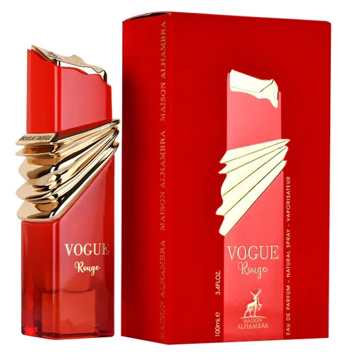 Vista 2 de Maison Alhambra Vogue Rouge - Eau de Parfum en espray para mujer, 3.4 onzas / 3.4 fl oz