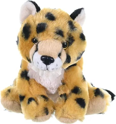 Vista 4 de Wild Republic Peluche de bebé de guepardo, animal de peluche, regalos para niños, Cuddlekins de 8 pulgadas