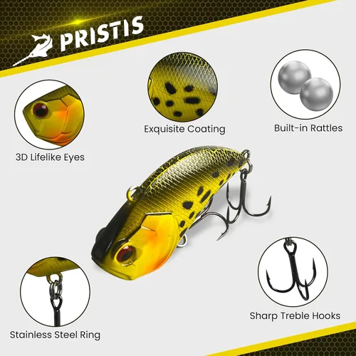 Vista 2 de Pristis Jig Head Fishing Lures for Freshwater Saltwater, Weedless Swim Jig Pre-Rigged Vibrating Swimbaits Kit Gear, Teasers with Sharp Hooks &