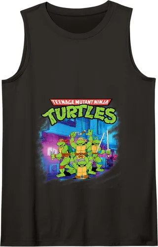 Vista 17 de Mademark x Teenage Mutant Ninja Turtles - Camiseta sin mangas clásica para adolescentes Negro