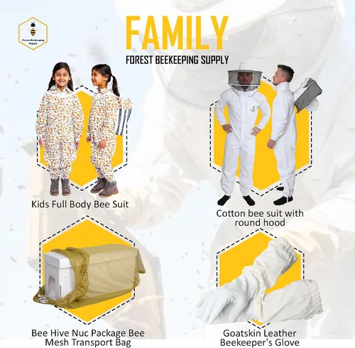 Vista 7 de Chaqueta de abeja ventilada con capucha de velo de esgrima - Chaqueta de apicultor de malla de aire ultraligera