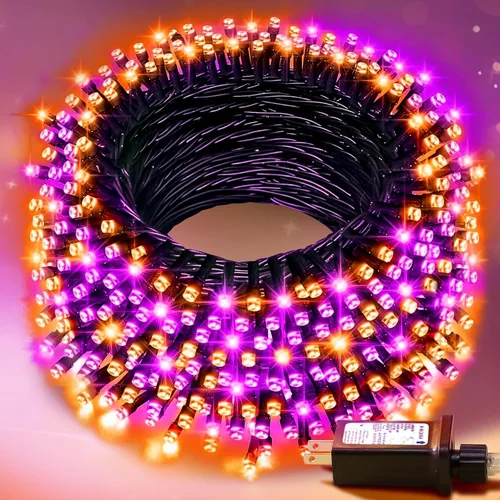 Vista 16 de Nisocy - Cadena de luces LED impermeable de 33 pies para exteriores, luces de hadas blancas cálidas con enchufe, luces de Navidad enchufables