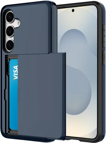 Vista 55 de Funda tipo cartera para Samsung Galaxy S22 con ranura para 2 tarjetas de crédito Funda a prueba de golpes Hybrid Heavy Duty Protection Armor Funda